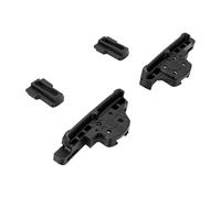 Eujgoov Kit de Support de Rail de Toit Ouvrant, Remplacement en ABS de 4 | Curseur de glissière gauche et droite, pour Renegade 2015-2021, OEM 77368445 77368446, profil de réduction du bruit,