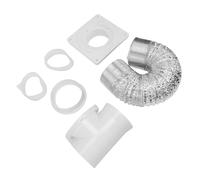 Eujgoov Kit de Ventilation pour Sèche-linge Kit de Connecteur coudé Peu Encombrant Tuyau de 4 Pouces de 2,5 M avec Joint en Silicone Transparent Hermétique pour Système de Ventilation de