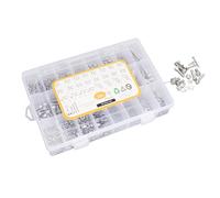 Eujgoov Kit de Vis en Acier Inoxydable, Assortiment de Boulons écrous et | Kit de vis en acier inoxydable, assortiment de rondelles d\'écrous de boulons métriques 304 avec tête hexagonale et vis à