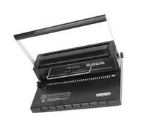 Eujgoov Liaison Machine en Spiral Bobine de Serrage de Câlin 34 Trous Carrés Punching 12 Feuilles 80g Se Lier 120 pour A4 A5 Book Maker Manual Punch, adapté à une Utilisation Multi-scènes, Largement