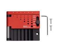 Eujgoov Localisateur de Foret Central à Tige Ronde, Positionneur de Trou de Perçage, Fixation de Guidage de Poinçon Horizontal pour le Modélisme, le Travail du Bois, Bricolage