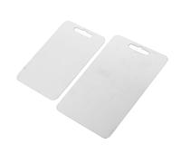 Eujgoov Lot de 2 Planches à Découper en Acier Inoxydable 13,38 X 9,05 et 11,81 X 7,87 Pouces, Lavables au Lave-vaisselle, Planches à Découper Résistantes aux Rayures pour la Viande, les