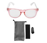 Eujgoov Lunettes Bluetooth Intelligentes, Oreille Ouverte, Audio avec Suppression du Bruit, Charge Magnétique, Assistant Vocal Multifonctionnel pour Conduire la Pêche, la Musique (Rose)