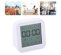 Eujgoov Minuterie Multifonctionnelle, Affichage Numérique, Compte à Rebours, écran Tactile, Compteur de Température et d'humidité, Bouton Tactile, Vérification de L'horloge, Fonction de