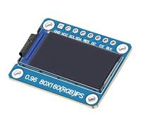 Eujgoov Module D'affichage LCD, Transistor à Couche Mince, Résolution 0,96 Pouces, écran Couleur SPI, 8 Broches, Prise en Charge du Pilote ST7735, IPS Complet intégré