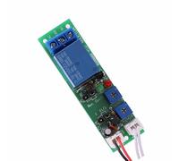 Eujgoov Module de Minuterie Réglable DC 12V 24V, Relais de Retard de Cycle de 0 à 120 Minutes avec Déclencheur de Niveau Haut et Bas ON Off pour Relais de Minuterie
