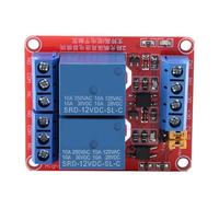 Eujgoov Module de Relais de Canal à 2 Canaux Haut et Bas Niveau Optocoupler Isolement Ordinateur USB Controctor 24V Double Opto to Relais Interface (12V)