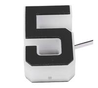 Eujgoov Numéro de Maison LED rétro-éclairé, Panneau D'adresse de Porte Extérieure avec Design Noir et Blanc, étanche IP44 pour un Usage Commercial Résidentiel