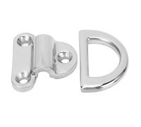 Eujgoov Oeil de Coussin Pliant en Acier Inoxydable 316, Anneau en D Robuste, Arrimage Antirouille pour Bateau, Yacht, Camping-Car, Remorque, Camion (8 millimètres)