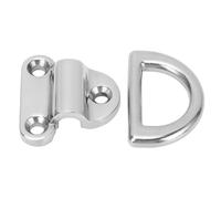 Eujgoov Oeil de Coussin Pliant en Acier Inoxydable 316, Anneau en D Robuste, Arrimage Antirouille pour Bateau, Yacht, Camping-Car, Remorque, Camion (6MM)