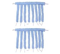 Eujgoov Opération Conviviale et simple: Baignier à Cheveux sans Chaleur avec 8 Cannes à Curling pour les Filles, Adaptées aux Cheveux épais, Minces, Bouclés ou raides. Bords Doux et Lisses, le (BLUE)