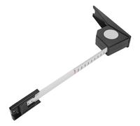 Eujgoov Outil de Mesure Rétractable pour Mètre de Stature, Règle à Ruban Manuelle, Outil de Mesure en Métal pour la Maison, la Famille, les Adultes et les Enfants, Matériau ABS Noir 2 (BLACK)