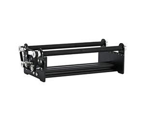 Eujgoov Outil de Pièces de Graveur, Rouleau Rotatif en Aluminium, Module d'angle Réglable pour Objets Cylindriques 18-120 Mm Compatible avec la Plupart des Machines de Gravure