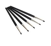 Eujgoov Outils de Modélisation en Caoutchouc, Outils de Sculpture en Argile Polymère à Tête en Silicone Souple pour Récurer la Poterie en Argile 5 Pièces