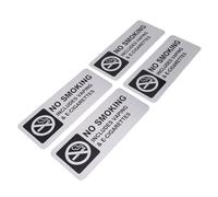 Eujgoov Panneaux d'interdiction de Fumer, Signalisation d'avertissement Auto-adhésive en Aluminium Antirouille, Utilisation Intérieure et Extérieure Haute visibilité de 7x3 Pouces pour les Bureaux