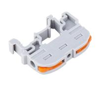 Eujgoov PCT 211 Fast Wiring Terminal PC Rail Type Connecteur de Fil 32A | Terminal de câblage rapide PCT 211, connecteur de fil de Type Rail PC 32A 600V pour fils de 0.2 à 4 mm2, bornier Compact de