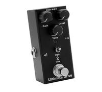 Eujgoov Pédale d'effet de Guitare Overdrive Vintage, Mini Pédale de Trémolo à Retard Numérique de Chorus Analogique Portable avec Indicateur LED, 10 Effets Sonores pour les Joueurs de Guitare (BLACK)