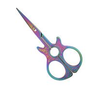 Eujgoov Petits Ciseaux à la Mode en Forme de Guitare, Ciseaux de Broderie Vintage pour la Couture, Artisanaux en Acier Inoxydable pour la Coupe de Tissu, Mini de 4,5 Pouces avec plaqué Chrome