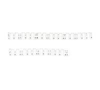Eujgoov Piano Keyboard Music Note PAD 61 Bandes de Notes Clés avec un Guide de Pratique du Doigt de Silicone Amovible pour les étudiants Débutants pour Enfants Pratique de Piano