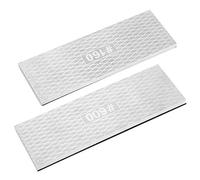 Eujgoov Pierre à Aiguiser les Couteaux Kit de Pierre à Aiguiser avec Plaque de Rodage Diamantée 160-600 Grains Meule Rectangulaire Galvanisée Double Face avec Tapis Antidérapant pour Couteau en