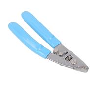 Eujgoov Pince à Dénuder Fibre Optique à Trois Trous, Acier Inoxydable, Poignée Ergonomique, Polyvalente pour les Réseaux FTTH et Fibre Industrielle