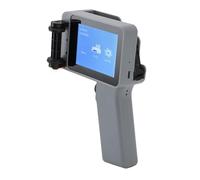 Eujgoov Pistolet D'imprimante à Jet d'encre Portable, Mini Portable HD LED écran Tactile 4,3 Pouces Hauteur D' 12,7 Mm, avec Cartouche Noire 42 ML, pour Code à Barres, Texte, Numéro,