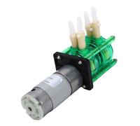 Eujgoov Pompe Péristaltique à Double Tête Grande Débit 500 Ml/Min X 2 Tube BPT Anti-corrosif pour la Recherche pour les Aquariums (24V)