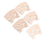 Eujgoov Ponts de Violon en Bois d'érable 5 Pcs, Accessoire de Violon pour de Taille 4/4, en Bois d'érable Naturel, Fabrication Exquise, Haute qualité et Durable, Petite Taille et Poids Léger
