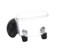 Eujgoov Porte-coton-tige, Boîte à Cure-dents en Plastique, Conception de Mouton de Rangement Pratique pour l'organisation de la Salle de Bain (BLACK)