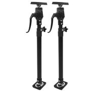 Eujgoov Poteau de Support Réglable Télescopique 2 Pièces, Outil de Projet de Travail du Bois de Levage de Tige de Cric D'armoire D'installation de Troisième Main, capacité de Charge de