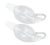 Eujgoov pour les Mains avec Clamp/Holder Récipient Rechargeable Portable 50 Ml Bouteille en Plastique PET Transparent pour Articles de Toilette de Voyage Savon pour les Mains Lavage du Corps