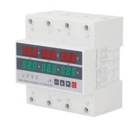 Eujgoov Protecteur de Surtension triphasé, Stabilisateur de Protection Réglable à Montage sur Rail DIN, 63A 120-300V pour Appareils de Bureau à Domicile