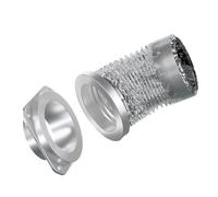 Eujgoov Raccord D'aération Magnétique pour Sèche-linge, Joint Hermétique avec Boîtier en Alliage D'Aluminium et Pinces en Acier Inoxydable, Connexion Rapide pour Tuyau D'échappement de