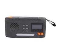 Eujgoov Radio d'urgence avec Manivelle Solaire, Bluetooth 5.0, Dab FM, Alerte Météo NOAA, étanche IPX3, écran LCD, Banque d'alimentation 7 400 MWh, Lampe de Poche, Alarme SOS pour Panne