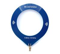 Eujgoov Réception Directionnelle en Boucle d'Antenne BB 9,9 KHz-181 MHz, Antenne Radio Portable SDR avec Interface SMA pour Réception Compacte Malachite TEF6686 Ham