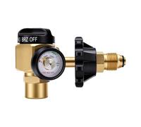 Eujgoov Régulateur de Purge D'azote, Débitmètre 500psi, Vanne de Contrôle de Pression pour Test de Fuite du Système de Conduite de Gaz
