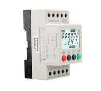 Eujgoov Relais de de Tension triphasé 200-600V Séquence | Montage sur Rail DIN, Affichage LCD, Délai Réglable 0,1-30 S, Protection Moteur et Génératrice, sans Alimentation Externe