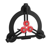 Eujgoov Repose-pied Stable pour Tour à Bois, Acier Durable, Repose-centre Réglable avec Trois Rouleaux pour Tours de 8 à 10 Pouces, Idéal pour les Projets de Menuiserie et de Poterie