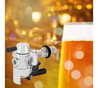 Eujgoov Robinet de Bière en Acier Inoxydable, Remplissage de Bouteille de Bière, Robinet Anti-mousse pour Tirage de Pression, 28 Mm, 38 Mm, Compatible avec une Utilisation en Fête au Bar Homebrew