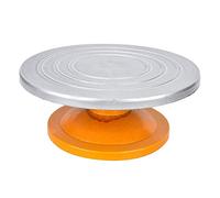 Eujgoov Roue de Sculpture, Ronde de 12 Pouces, capacité de 50 Kg, Argent | Matériau épaissi, capacité de Charge de 50 Kg, Rotation Manuelle, Conception en Argile, Projets en Céramique, Accessoire de