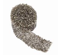 Eujgoov Ruban pailleté en, Rouleau de Scintillants de 30 Mm avec Adhésif Puissant, Autocollants en Cristal de qualité Supérieure pour Embellissements de Robes, Décoration de Mariage, Loisirs (#2)