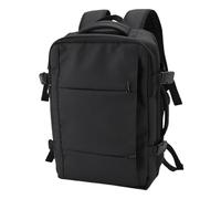 Eujgoov Sac à Dos Sous Vide, Sac de Compression Extensible avec Pompe Port de Chargement USB pour Voyage Aventure, Tissu Oxford Imperméable Noir