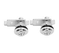 Eujgoov Serrure à clé Triangulaire pour Porte D'ascenseur, 2 Pièces, Accessoires électriques, Boutons D'entrée en Alliage avec Jeu de Combinaison de Pênes Dormants à Cylindre Unique