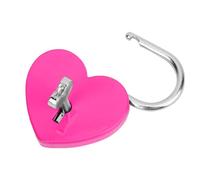 Eujgoov Serrure en Forme de Cœur avec clé, Petit Cadenas en Métal 45x59mm, pour Journal Intime, Boîte à Bijoux, Accessoires de Voyage, sécurité Décorative pour Enfants Filles (Rose rouge)