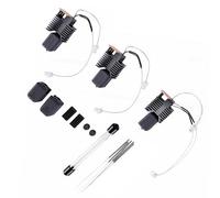 Eujgoov Snapmaker U1 Hotend Kit 3 Pièces Buses 0,2 Mm 0,4 Mm 0,6 Bloc Chauffant en Céramique 24 V 48 W 300 C Tout Métal Anti-fuite avec Chaussettes en Silicone Aiguille de Nettoyage
