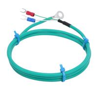 Eujgoov Sonde de Thermocouple de Type K Capteur de Température Haute Précision Patch en Acier Inoxydable Plage 0-200 ℃ avec Fil de Silicone pour la Conservation de l'eau Industrie Chimique (4M)