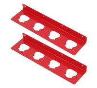 Eujgoov Support de Batterie à 4 Trous, Support Mural de Rangement en Acier Inoxydable pour M12B2 M12B4 M12B6, Organisateur d'outils électriques, Paquet de 2 pour Ateliers