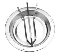 Eujgoov Support de Rôtissoire à Poulet en Acier Inoxydable, Support de Poulet Rôti Vertical 7,7 X 6,5 Pouces, Conception Goutte à Goutte à Assemblage Facile pour Barbecue, Four à Grillades,