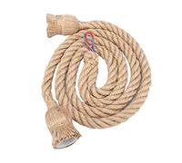 Eujgoov Suspension Vintage en Corde de Chanvre, 2m E27 Rétro Suspension Corde Plafonnier Base Luminaire Titulaire 85-265V (2 mètres 2 têtes)