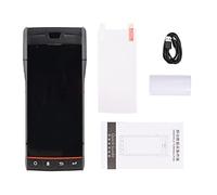 Eujgoov Terminal POS Portable avec Imprimante Android 9.0 PDA pour L'entrepôt de Restaurants Supermarchés (Black with Scanner Function)